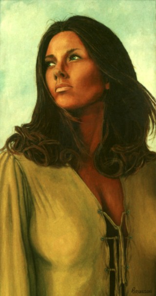 Painting of Janice Pennington by Gary Brunson