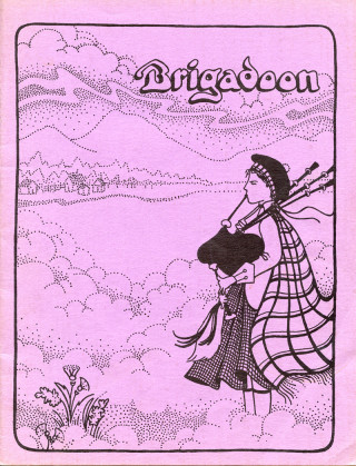 Program Cover for "Brigadoon"starring Gary Brunson for live stage recordings